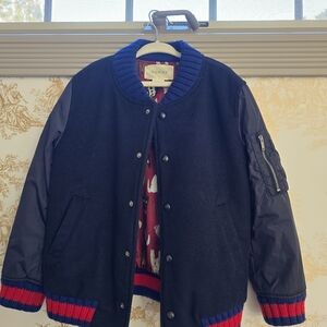 Black and Blue Varsity Jacket